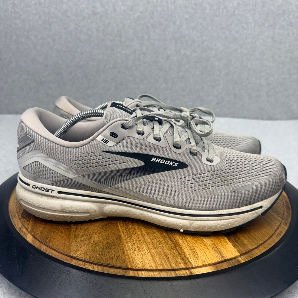 Brooks Ghost 15 Mens Grey Running Shoes 1103931D098 Size 12.5 D
